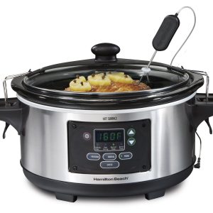 Crockpot SCV803-SS 8 quart Manual Slow Cooker with 16 oz Little Dipper Food  Warmer, Stainless Steel 